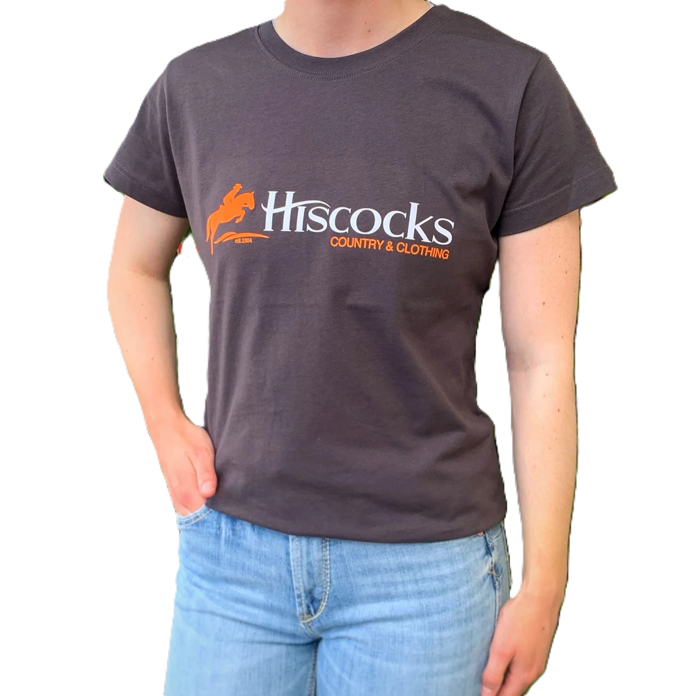 Hiscocks Womens Signature Tee | Charcoal