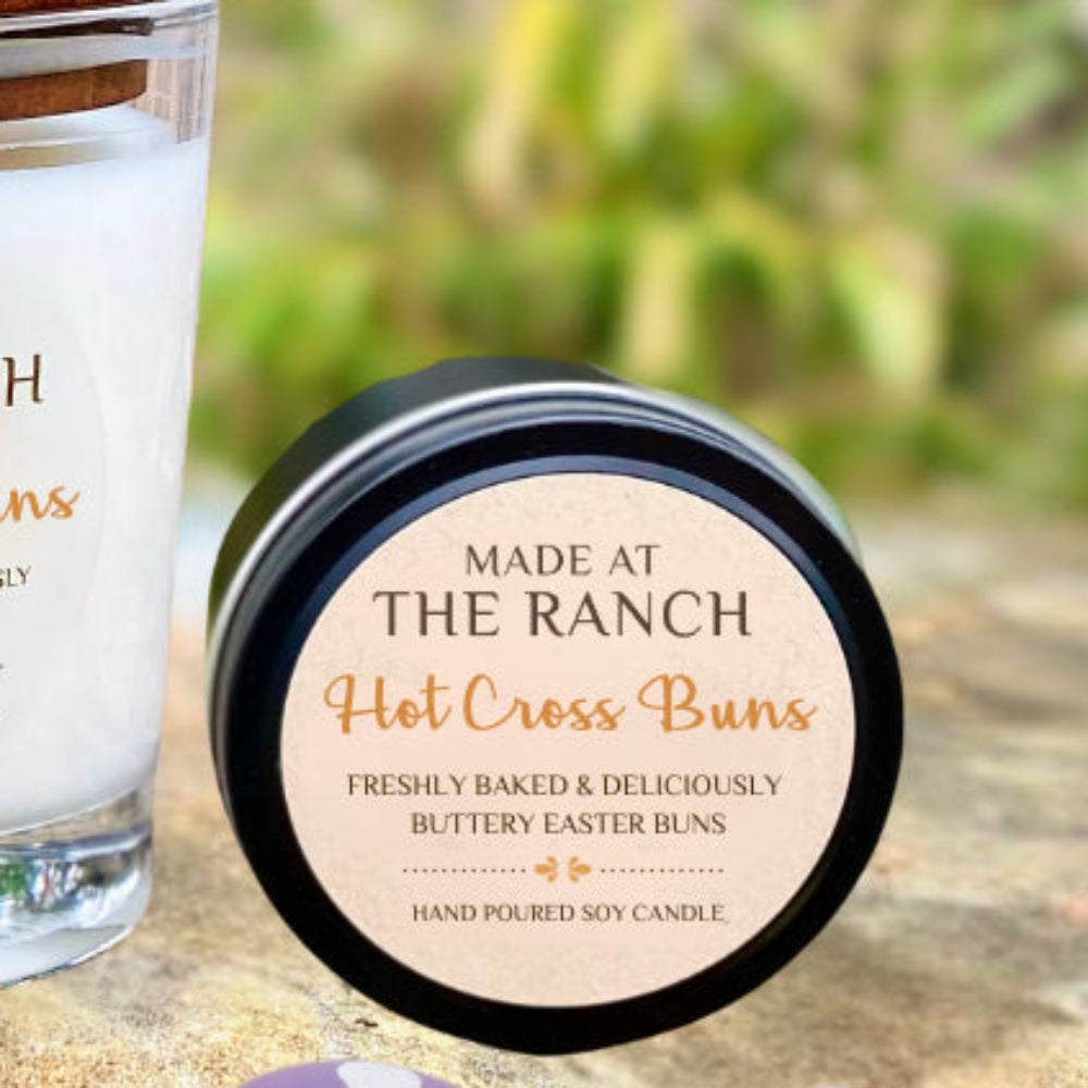 Made At The Ranch | Hot Cross Bun | Small Candle