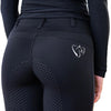 Bare Equestrian Youth Performance Riding Tights | ThermoFit Winter | Black