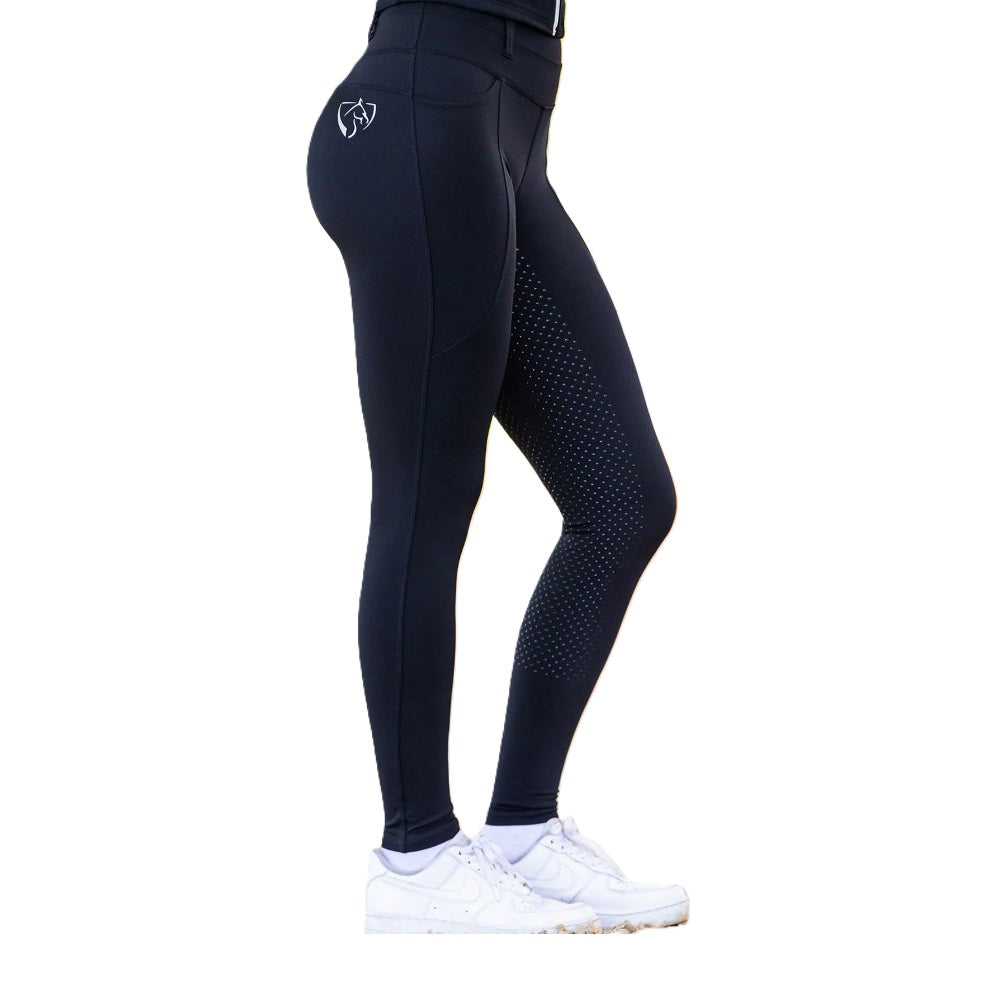 Bare Equestrian Performance Riding Tights | ThermoFit Winter | Black