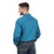 Just Country Mens Cameron Shirt | Half Button | Sapphire