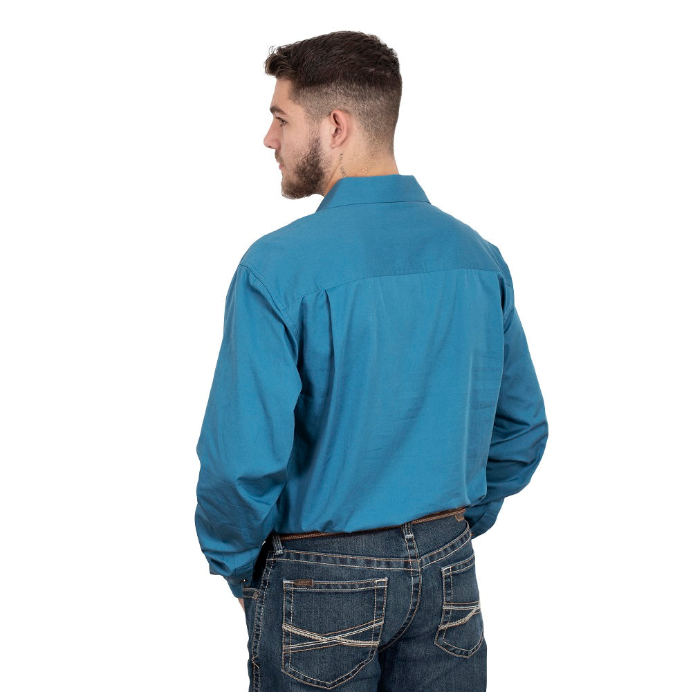 Just Country Mens Evan Shirt | Full Button | Sapphire