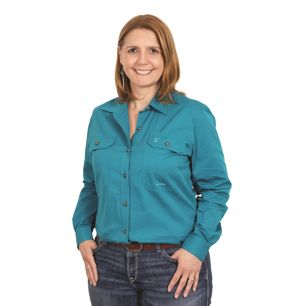 Just Country Womens Brooke Shirt | Full Button | Ocean