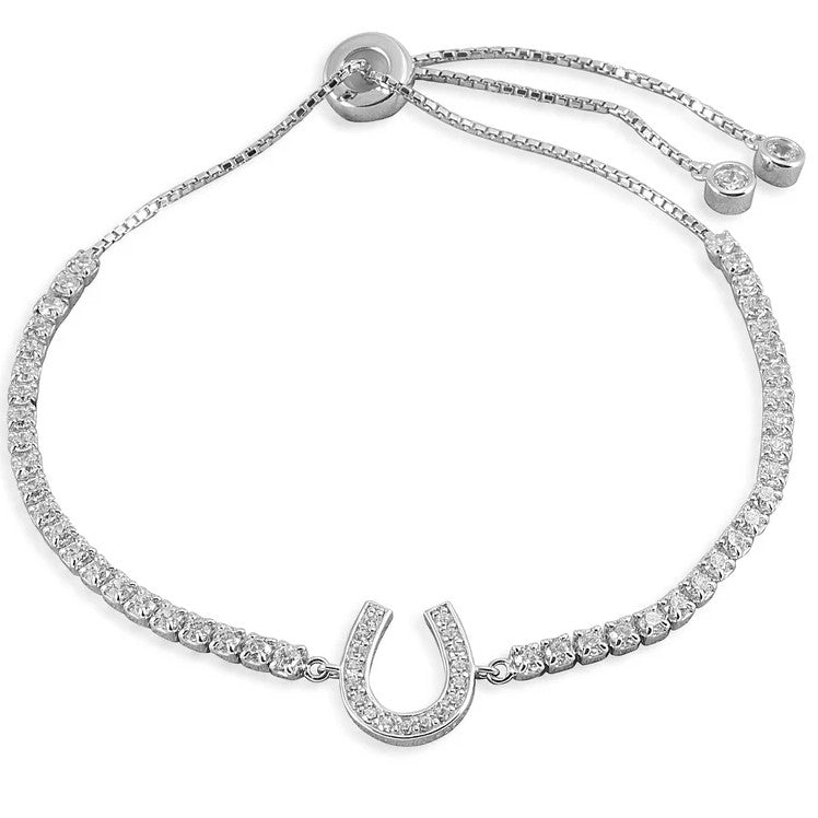 Kelly Herd Jewellery | Horseshoe Bolo Bracelet | Sterling Silver