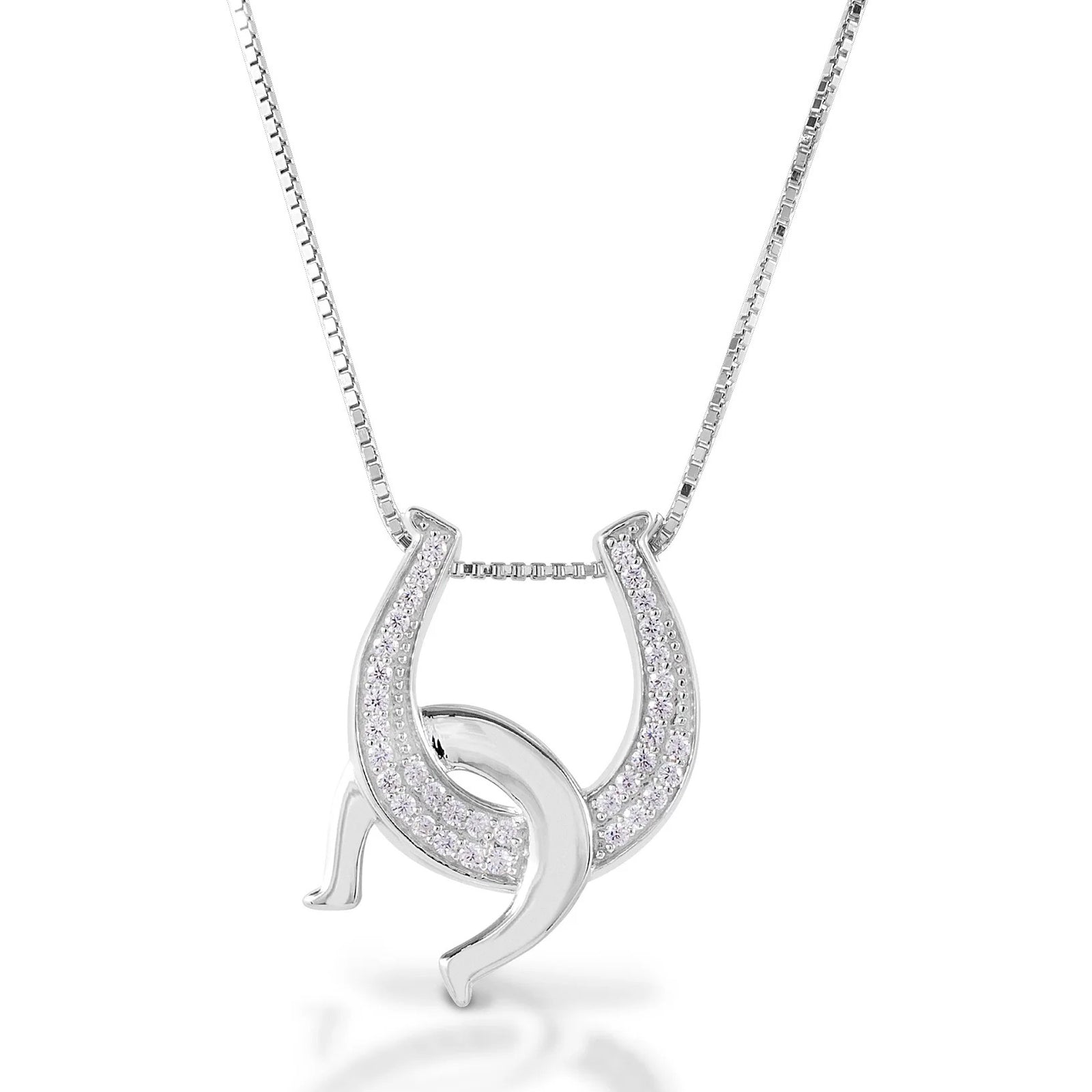 Kelly Herd Jewellery | Double Horseshoe Necklace | Sterling Silver