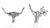 Kelly Herd Jewellery | Longhorn Earrings | Post Back Sterling Silver