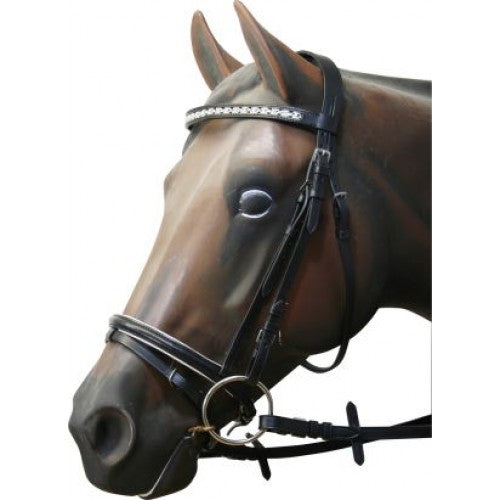 SNAFFLE BRIDLE | REINS INCLUDED | BLACK MINI