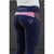 Bare Equestrian Youth Performance Tights | Navy / Pink Glaxy