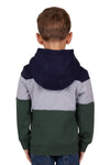 Pure Western Boys Hoodie | Hopkins | Navy / Green