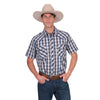 Pure Western Mens Shirts | Peter | Navy / Tan
