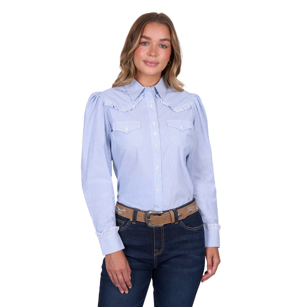 Pure Western Womens Shirt | Lexi | Blue
