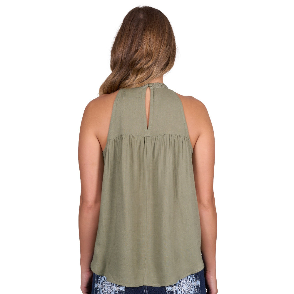 Pure Western Womens Blouse | Abigail | Moss