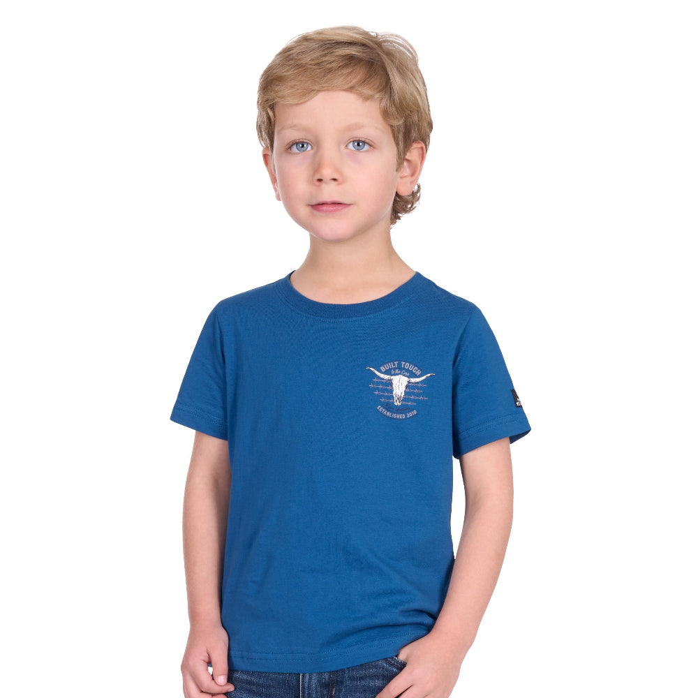 Pure Western Boys T-Shirt | Frank | Denim