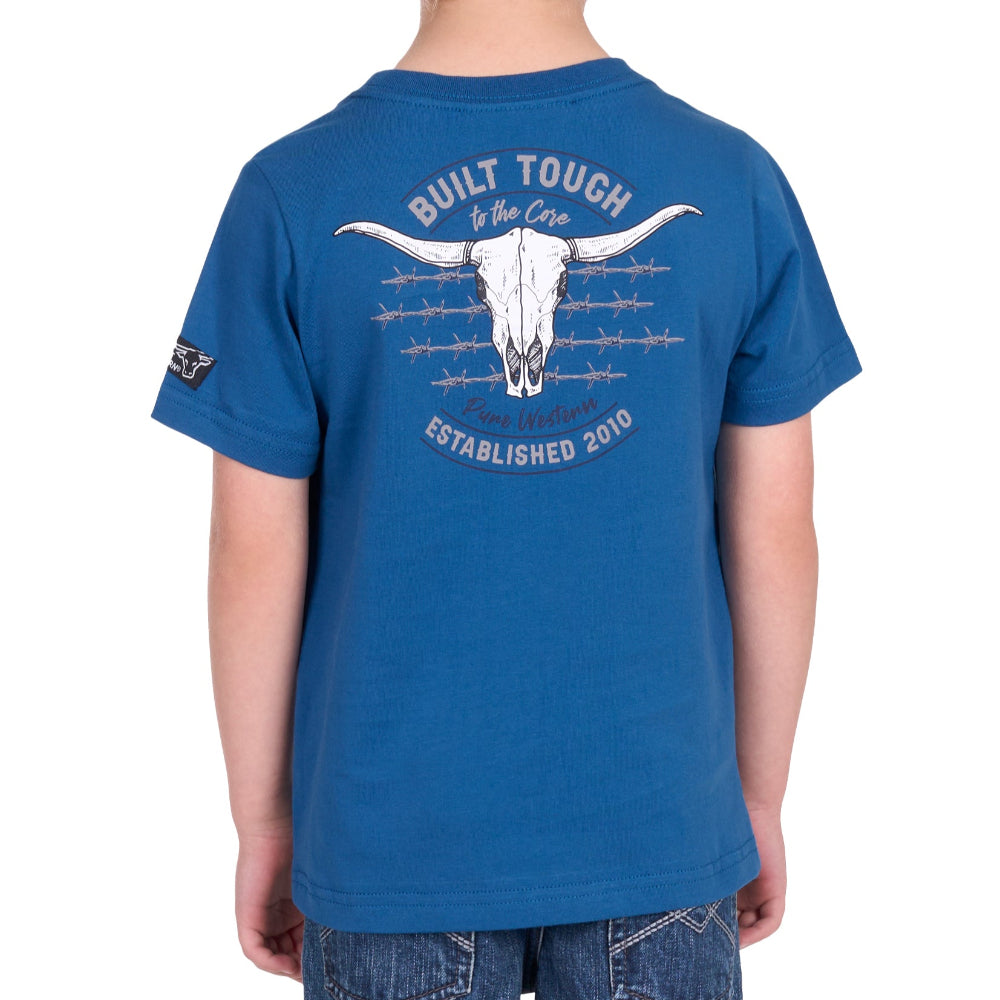 Pure Western Boys T-Shirt | Frank | Denim