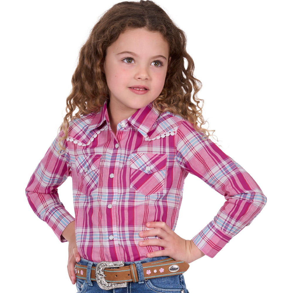 Pure Western Girls Shirt | Leni | Pink