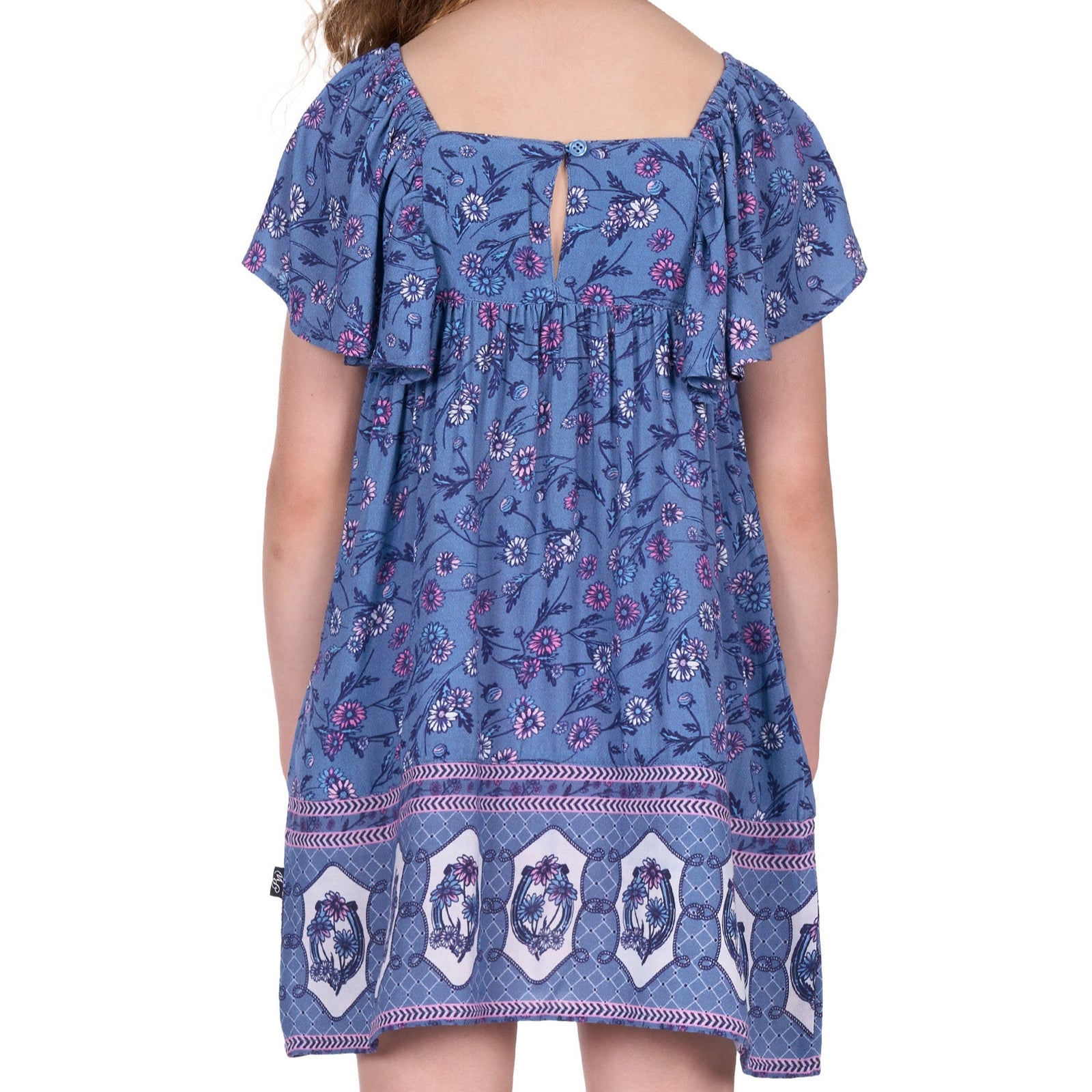 Pure Western Girls Dress | Amanda | Blue