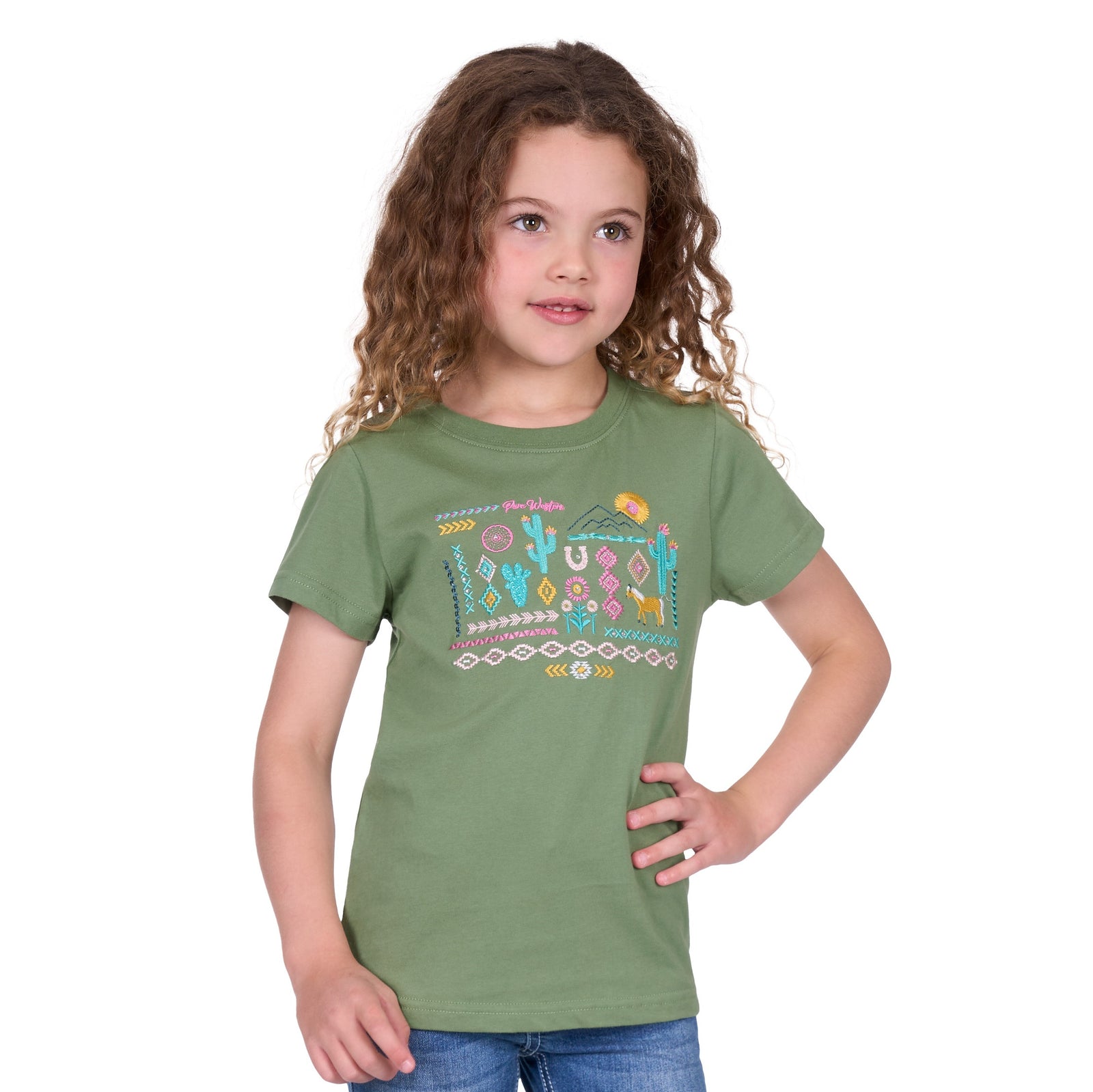 Pure Western Girls T-Shirt | Candice | Moss