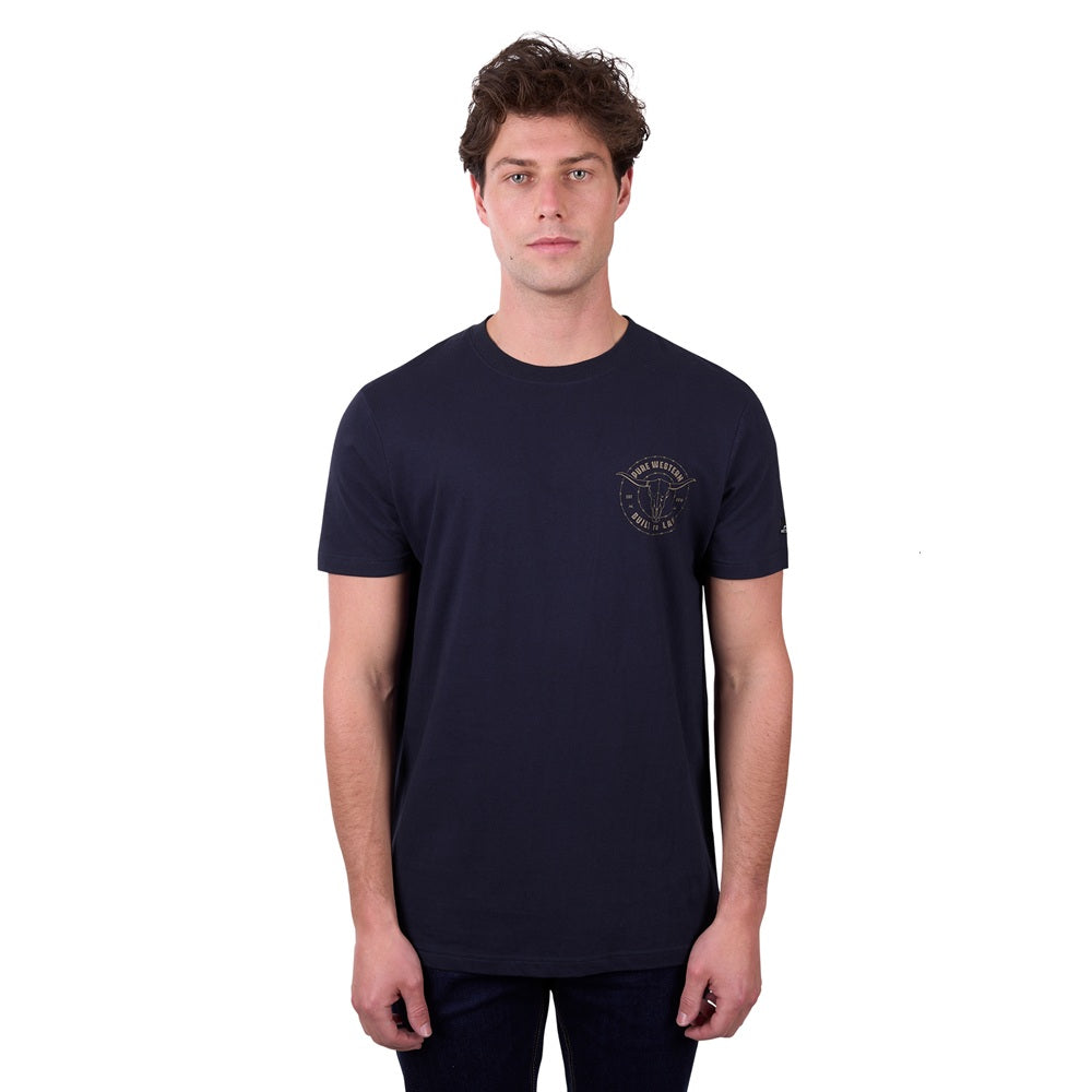 Pure Western Mens T-Shirt | Walker | Navy