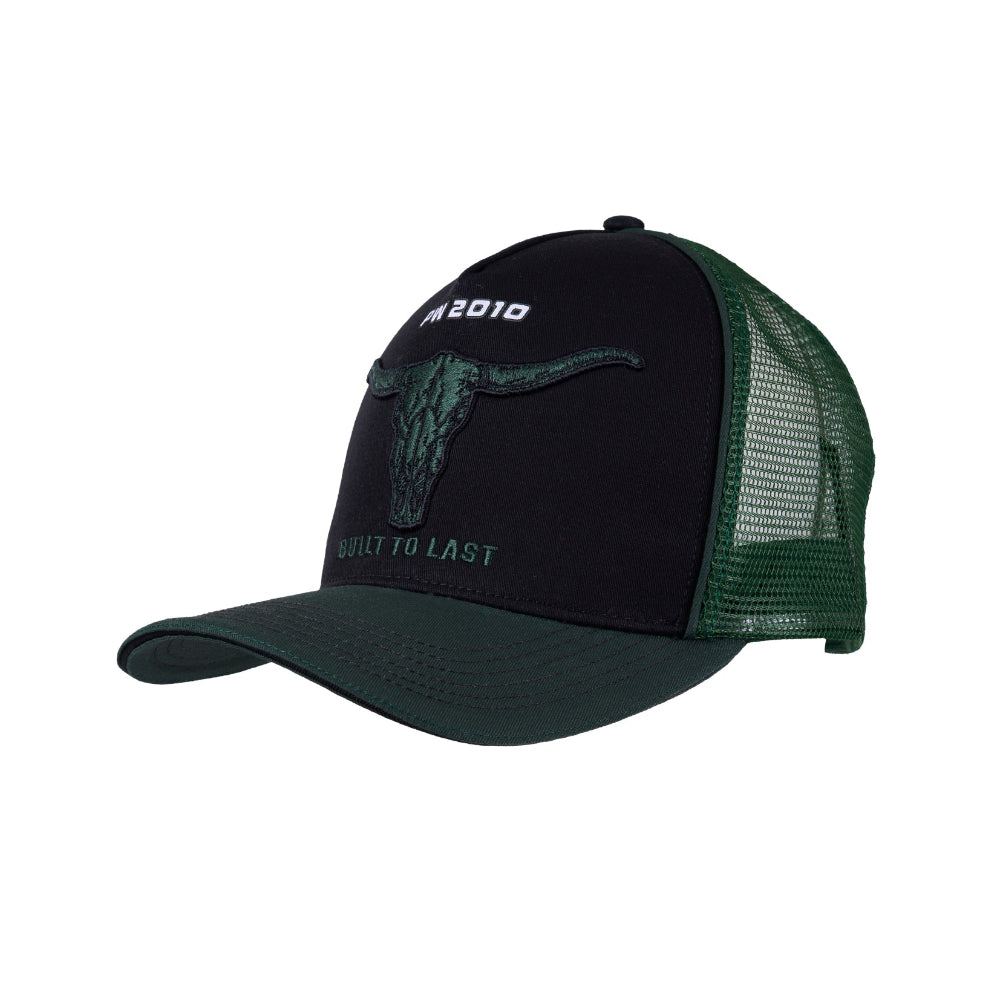 Pure Western Trucker Cap | Nick | Black / Green