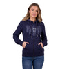 Pure Western Womens Hoodie | Edna | Navy
