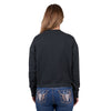 Pure Western Womens Crew | Clara | Charcoal Marle