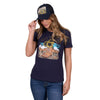 Pure Western Womens T-Shirt | Renee | Navy