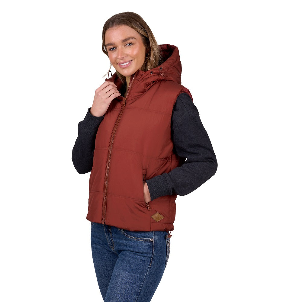 Pure Western Womens Vest | Holly | Rust