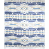 Pure Western Throw Rug | Jessa | Natural / Blue