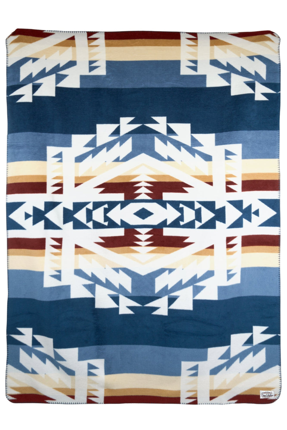 Pure Western Blanket | Kayce | Natural / Navy