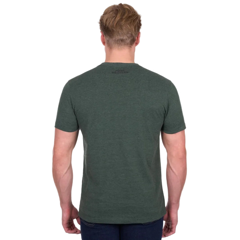 Pure Western Mens T-Shirts | Frank | Green Marle