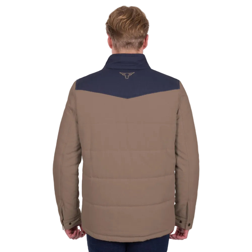 Pure Western Mens Jackets | Jamie | Stone / Navy