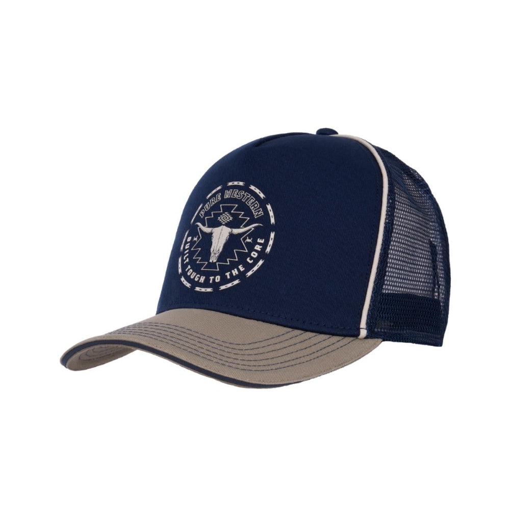 Pure Western Trucker Caps | Oscar | Tan / Navy
