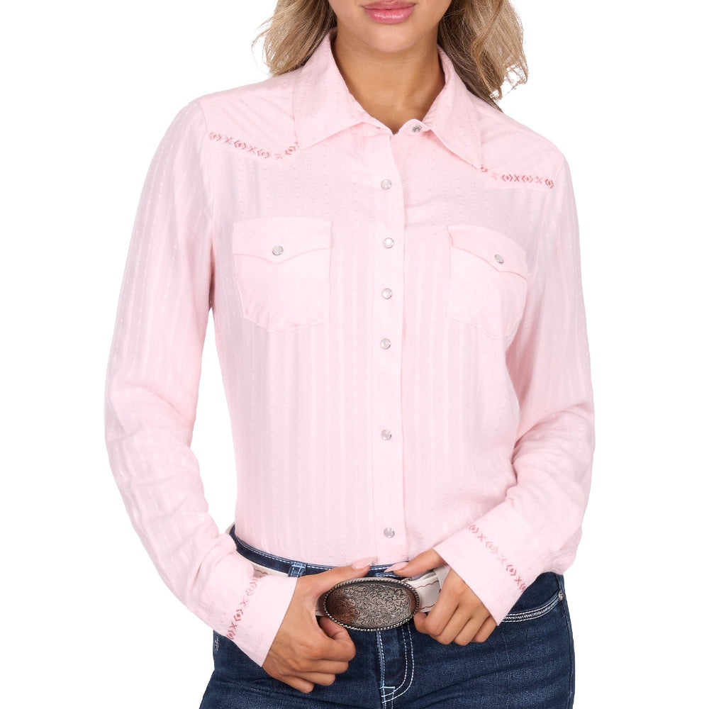 Pure Western Womens Shirt | Evelyn | Blush