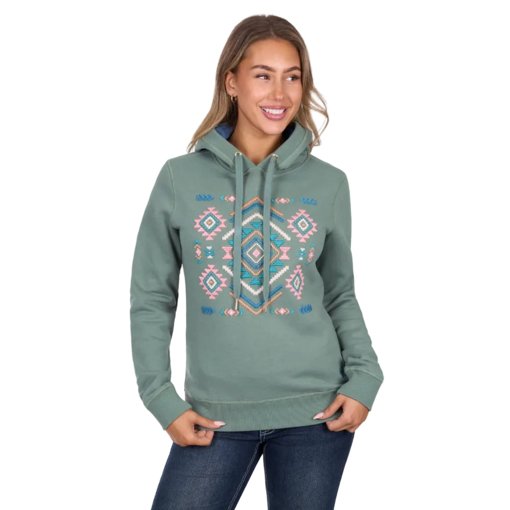 Pure Western Womens Hoodie | Libbie | Green