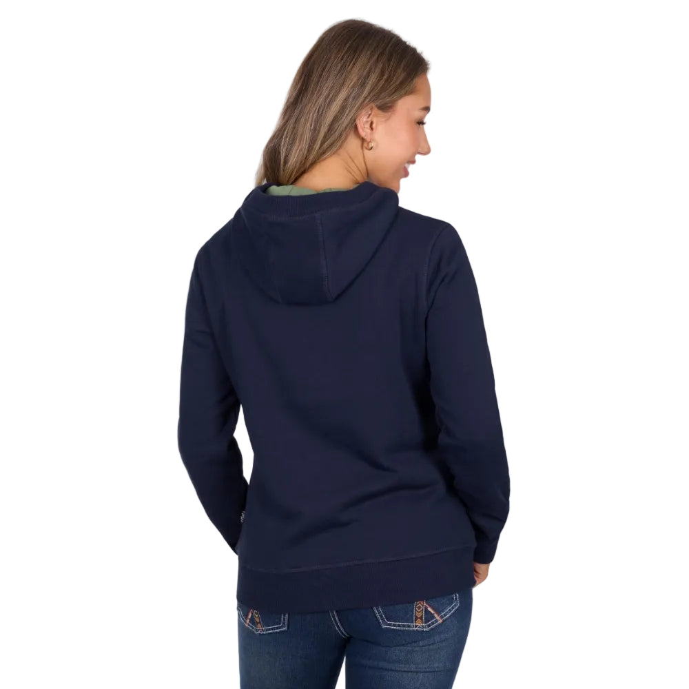 Pure Western Womens Hoodie | Tania | Navy