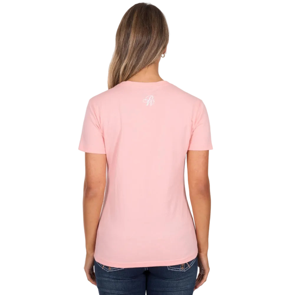 Pure Western Womens T-Shirt | Estelle | Peach