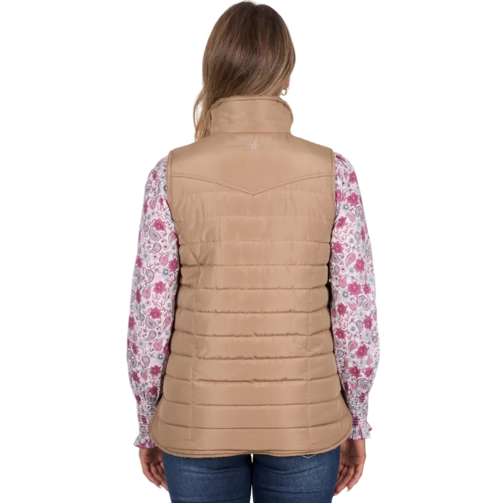 Pure Western Womens Vest | Sherrie Reversible | Tan