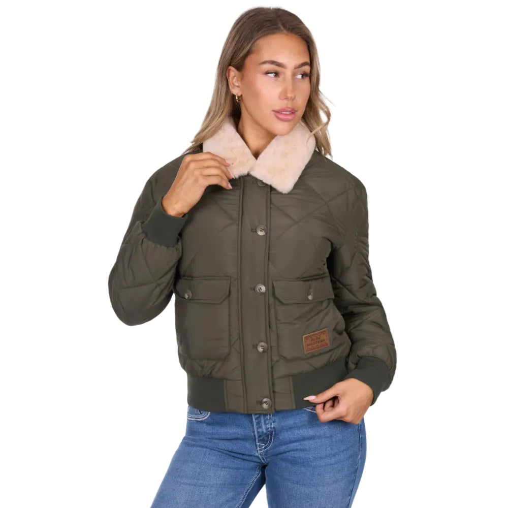 Pure Western Womens Jacket | Emelia | Green