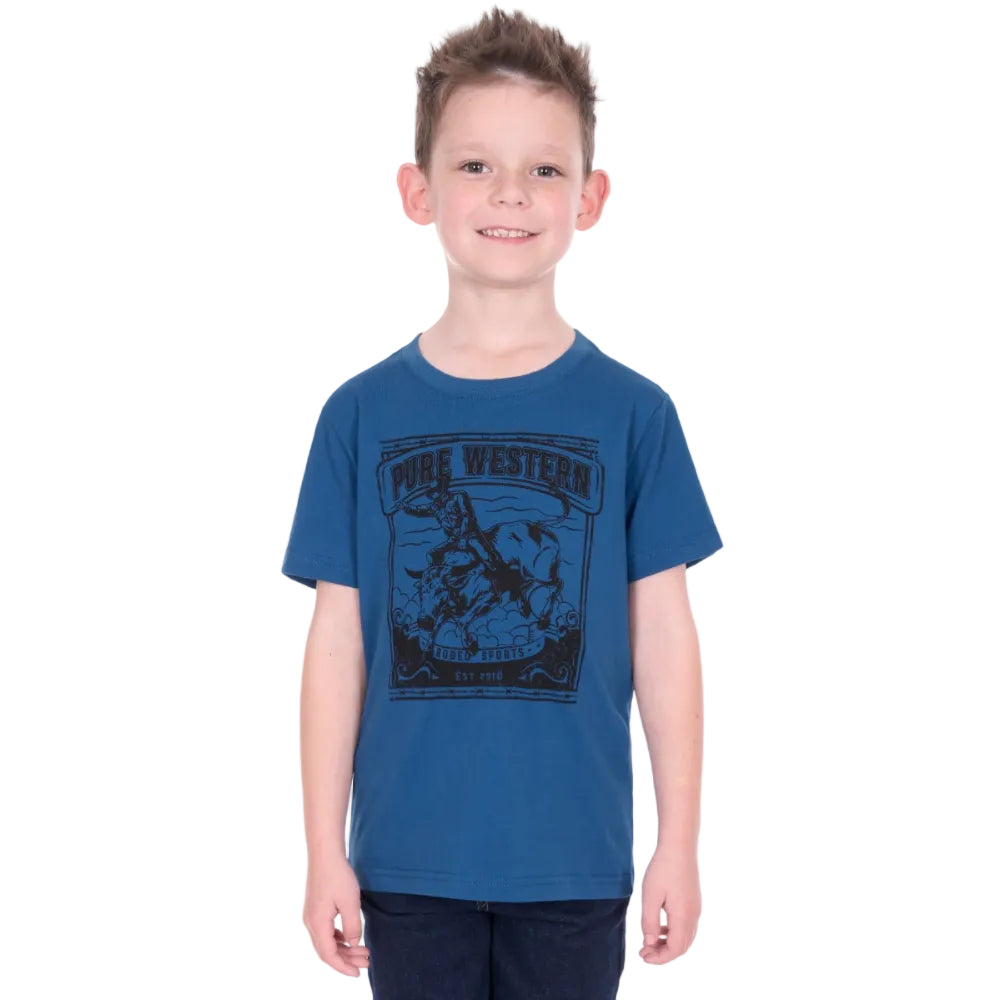 Pure Western Boys T-Shirt | Rodeo | Denim