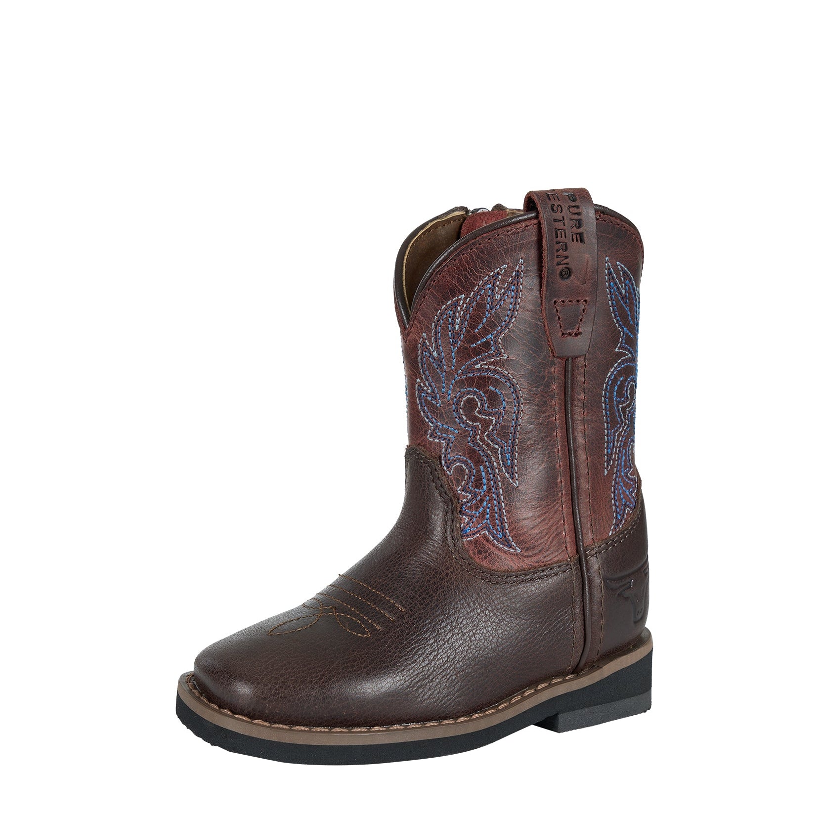 Pure Western Toddlers Boots | Newton | Choc / Ruby