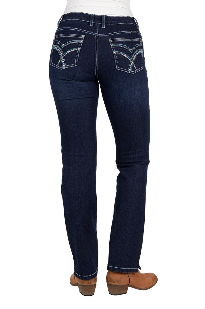 Pure Western Womens Jeans | Oda | Straight Leg | Midnight