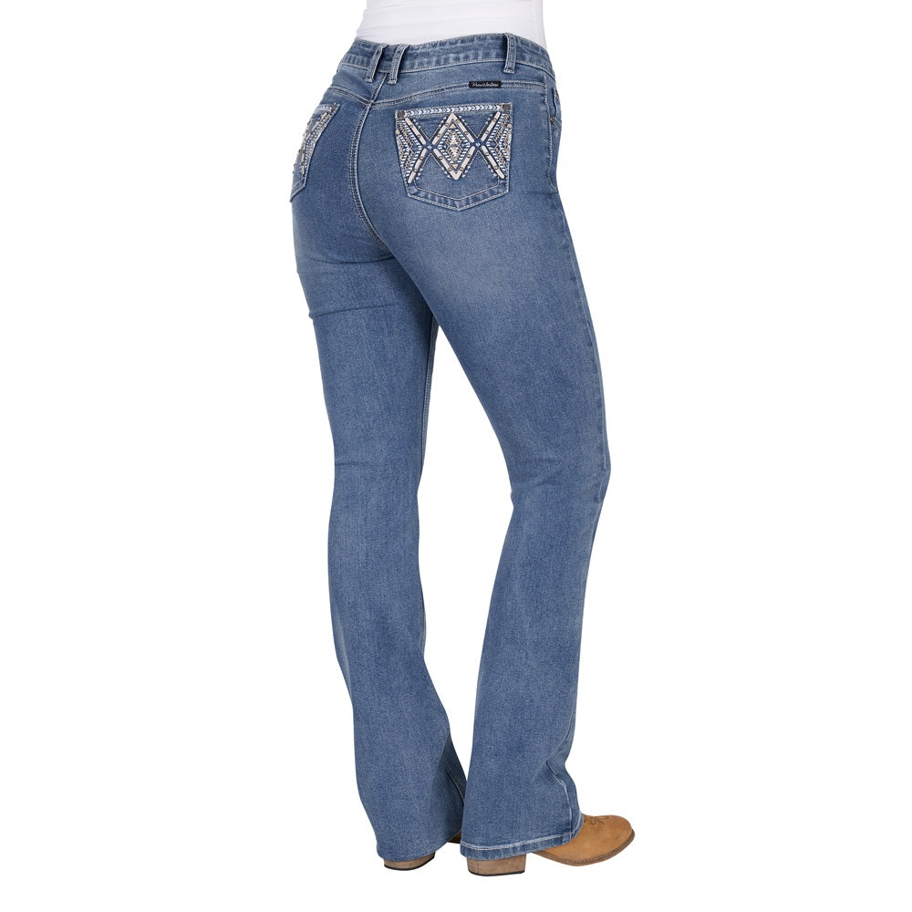 Pure Western Womens Jeans | Pam High Rise | Boot Cut 32 Leg
