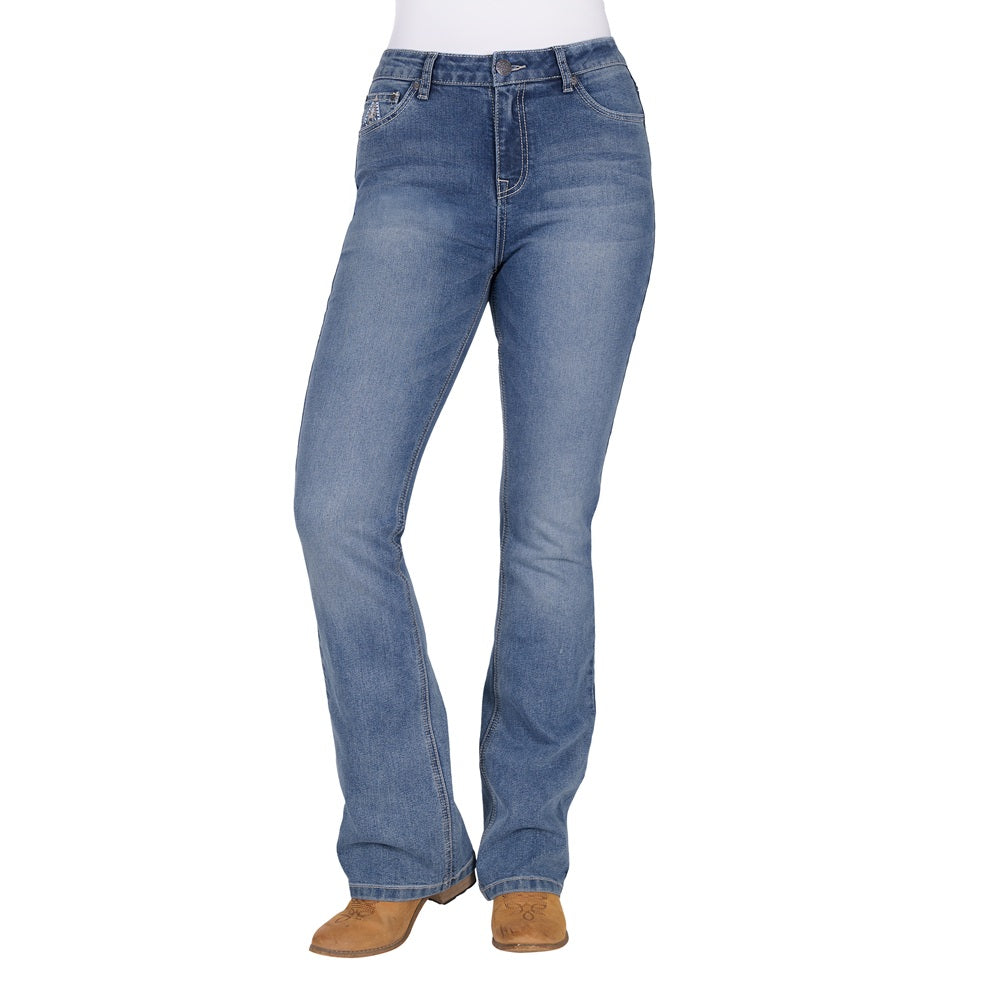 Pure Western Womens Jeans | Pam High Rise | Boot Cut 32 Leg

