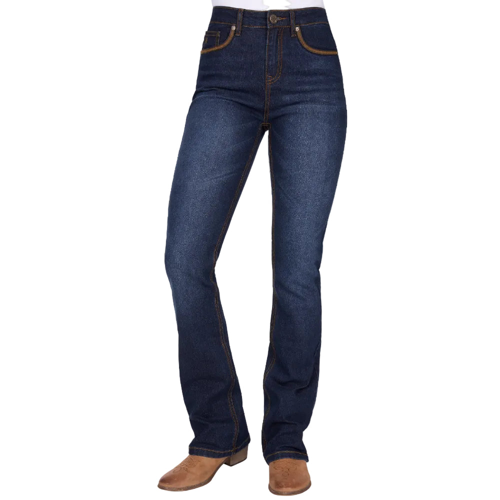 Pure Western Womens Jeans | Nova | High Rise Bootcut 34 Leg