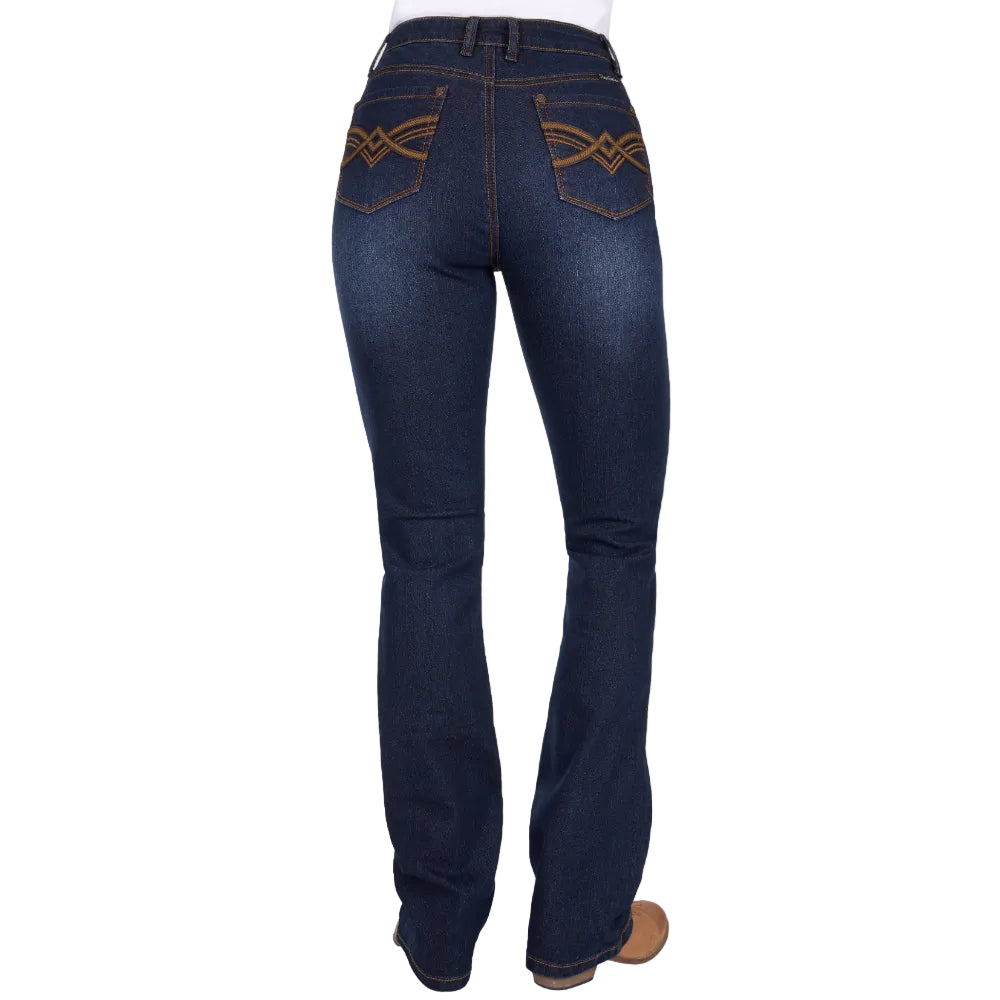 Pure Western Womens Jeans | Nova | High Rise Bootcut 34 Leg