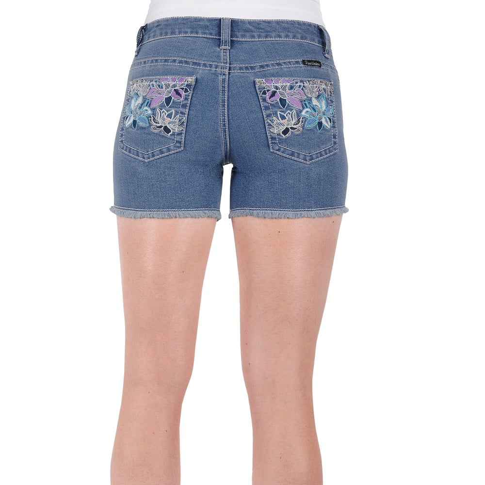 Pure Western Womens Short | Audrey | Faded Blue
