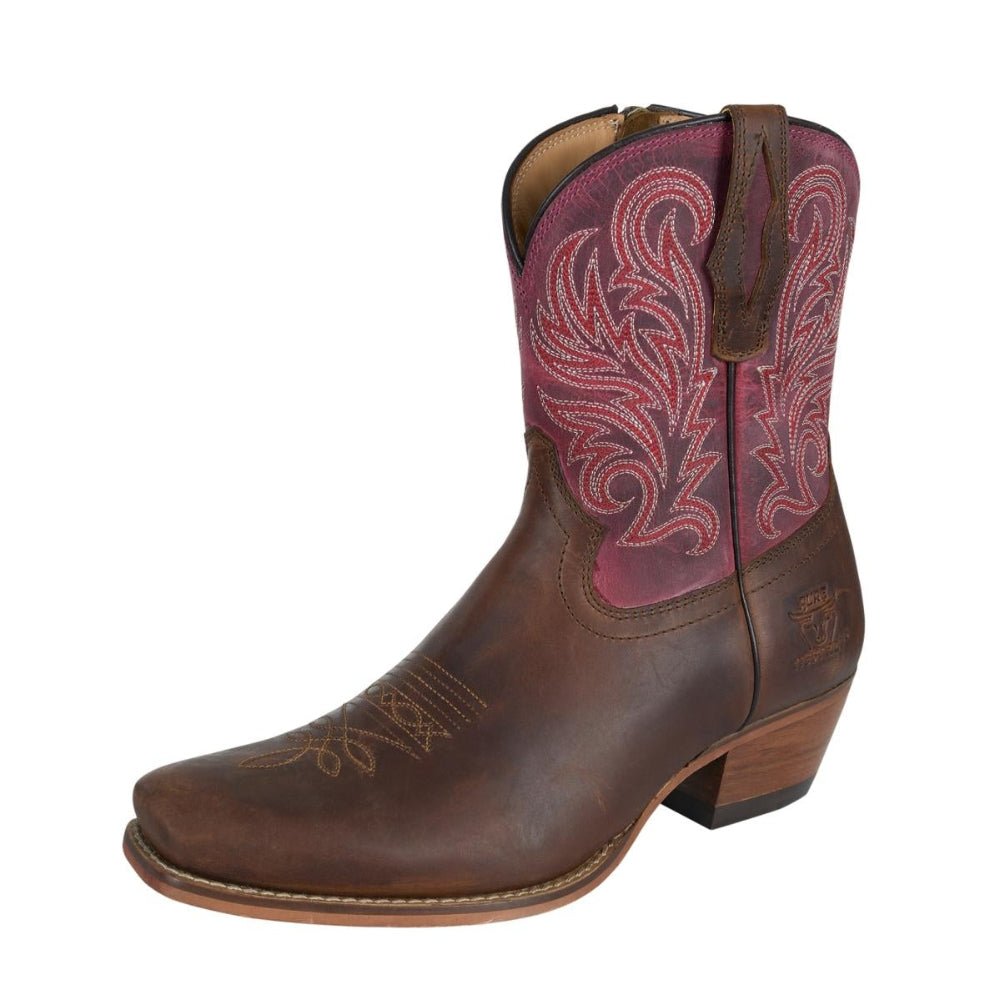 Pure Western Womens Boots | Vegas | Oily Brown / Plum