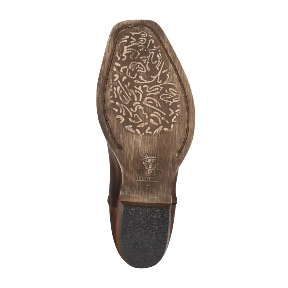 Pure Western Womens Boots | Vegas | Oily Brown / Plum
