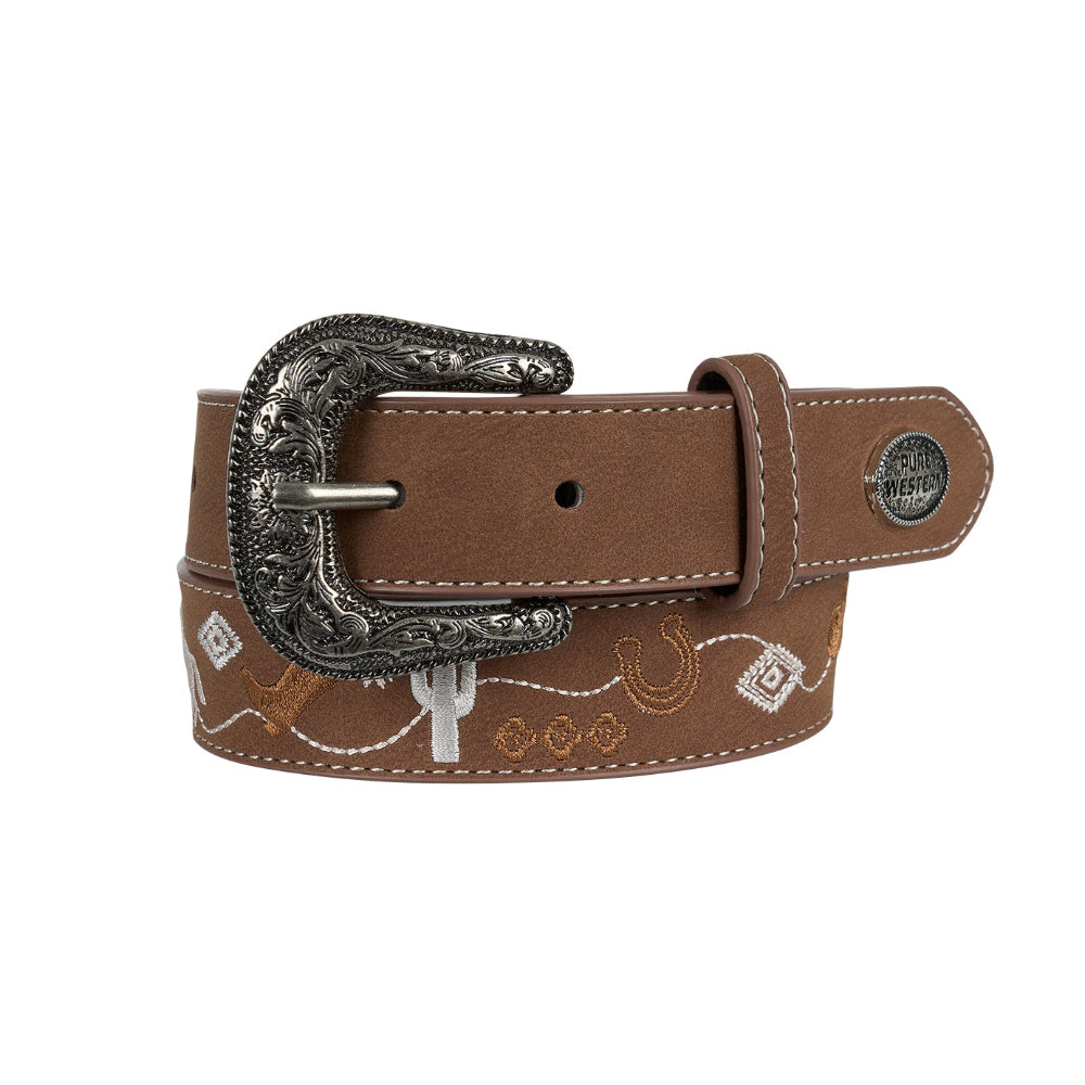 Pure Western Kids Belt | Hallie | Tan