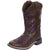 Pure Western Kids Boot | Ottie | Antique Brown / Purple